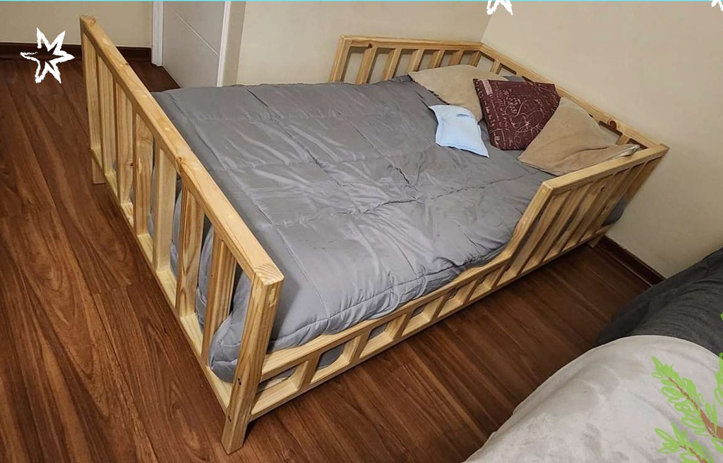 CAMA MONTESSORI 1 PLAZA CON COLCHÓN