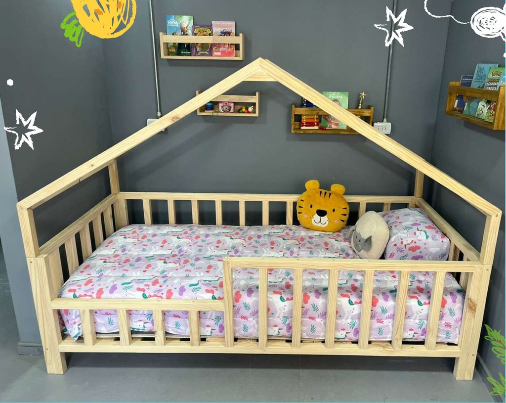 CAMA MONTESSORI MODELO CASITA 11/5 SIN COLCHÓN